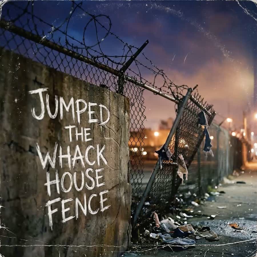 JUMPED THE FENCE OF THE WACK HOUSE cover artwork
