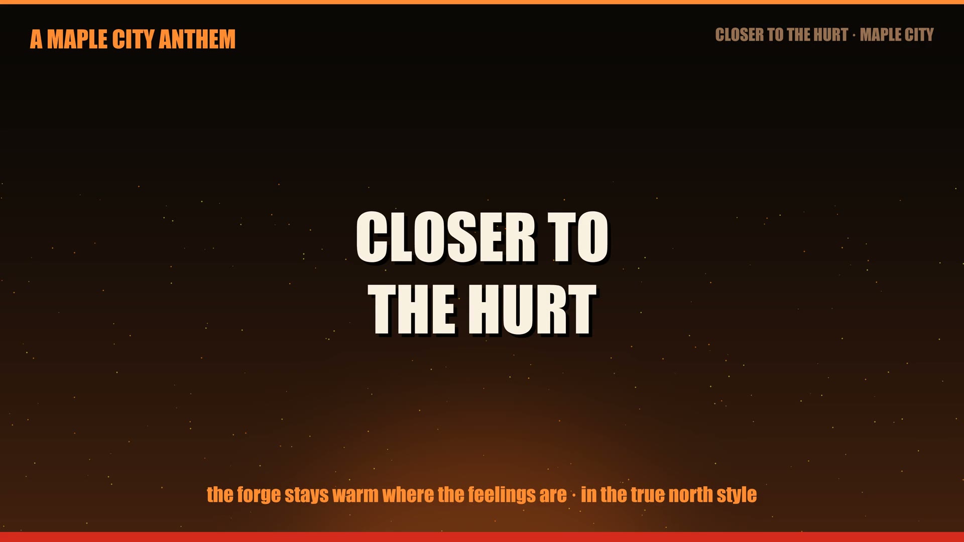 CLOSER TO THE HURT video poster