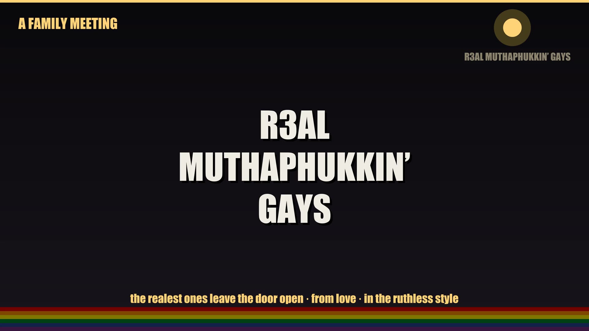 REAL MUTHAPHUKKIN GAYS official video poster