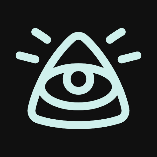 $ICE token mark: the ICEFAM single-eye signal mark in icy blue on a dark tile.