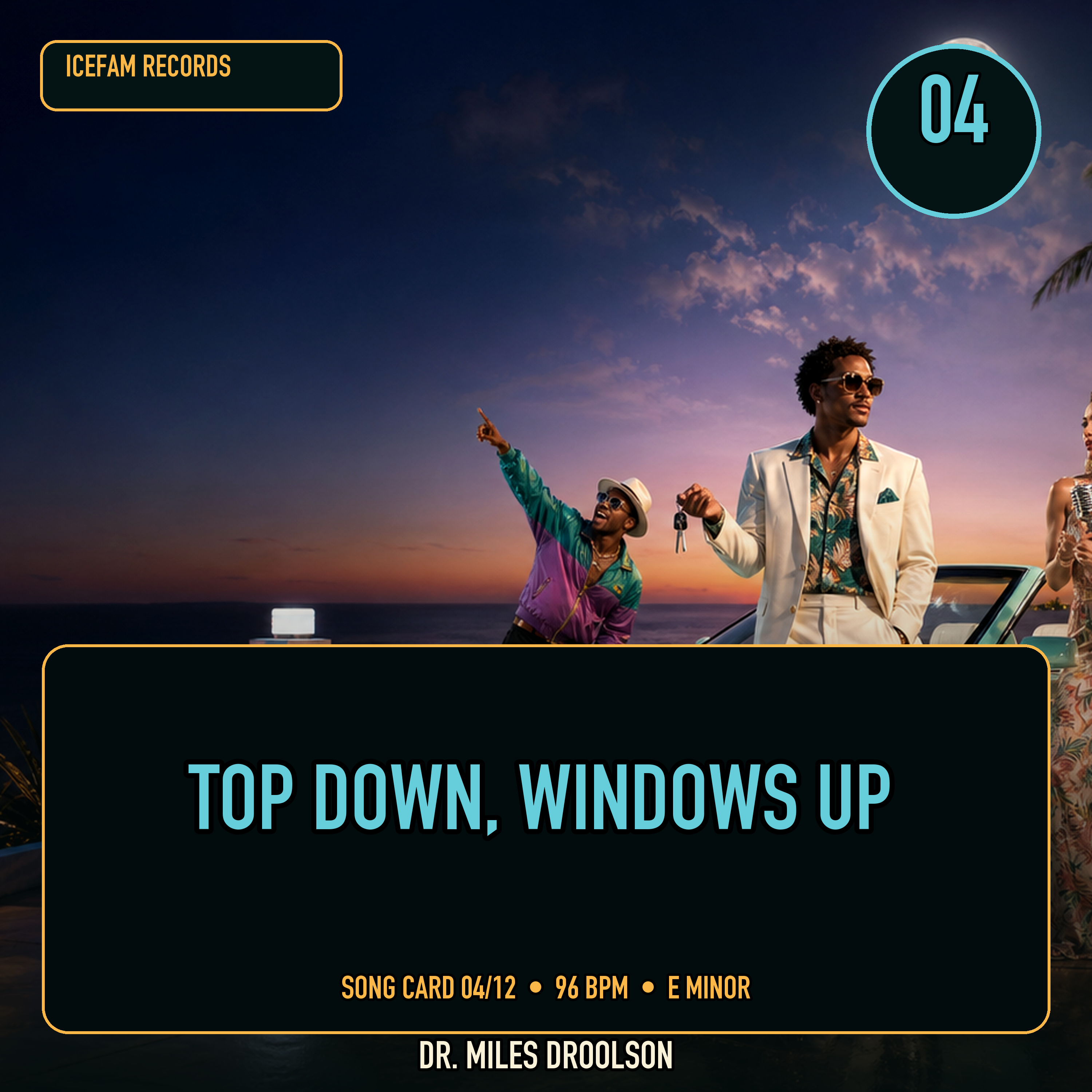 Top Down Windows Up song card