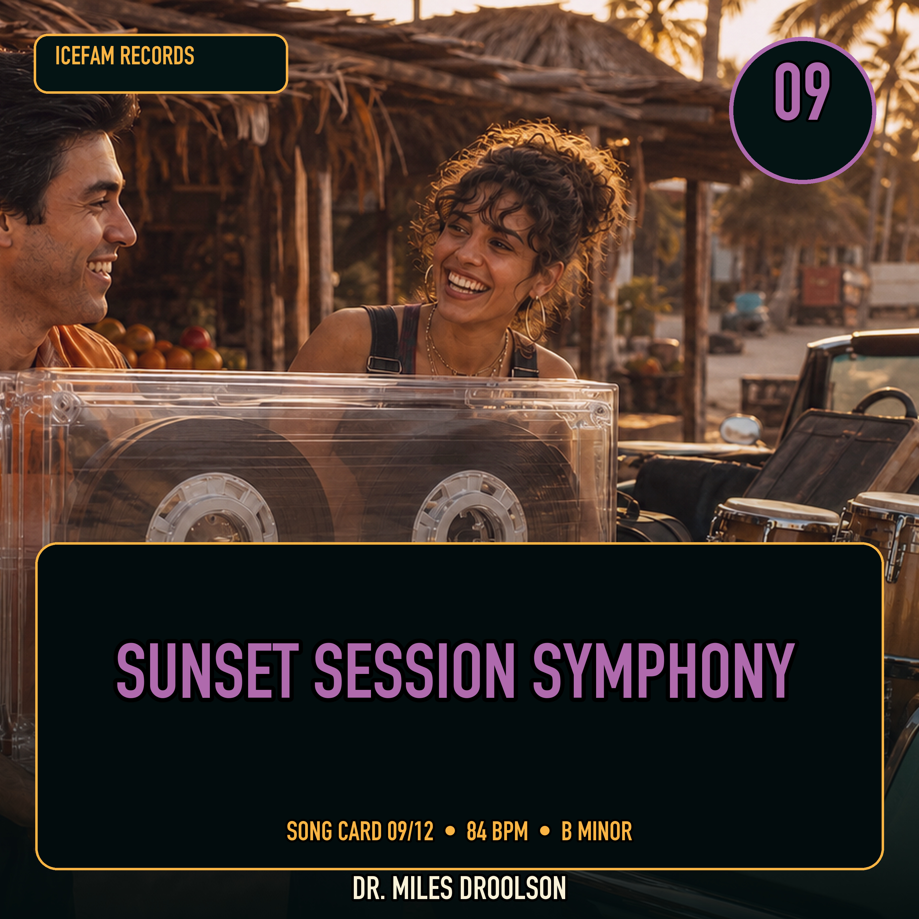 Sunset Session Symphony song card